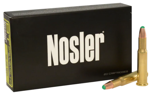 Nosler BT Ammunition 30-30 Winchester 150 Grain Round Nose Ballistic Tip Box of 20